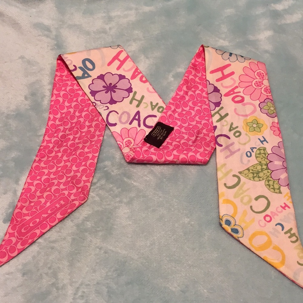 Coach ponytail scarf